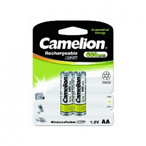 CAMELION (1657) AA- 600MAH NI-CD BL-2 (NC-AA600BP2, аккумулятор,1.2В)