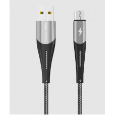 MORE CHOICE (4627151198095) K41Sm USB (m)-microUSB (m) 3.0А 1.0м - серебро/черный