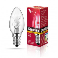 CAMELION DP-704 (Зап.лампа накаливания для ночников, прозрачная, BL-4, 220V, 7W, Е14)