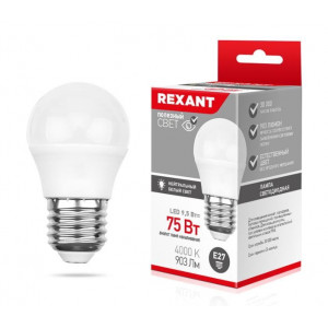 REXANT (604-040) (GL) 9,5 ВТ E27 903 ЛМ 4000 K