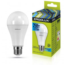 ERGOLUX (14236) LED-A65-25W-E27-4K (Эл.лампа светодиодная ЛОН 25Вт E27 4500K 180-240В)