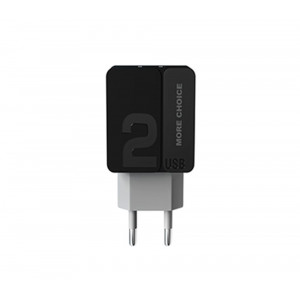 MORE CHOICE (4627151191911) NC46i СЗУ 2USB 2.4A для Apple 8-pin 1м Black Grey