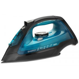 ENERGY Утюг Energy EN-348 черно-бирюзовый (2600Вт, пар, спрей, пар.удар, самооч., керамич. подошва) 270083