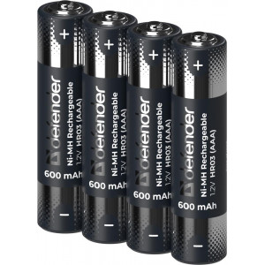 DEFENDER (56501) HR03-2BL 600 mAh ААА, Ni-MH, блистер, 2 шт