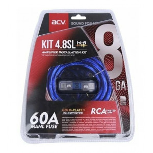 ACV KIT 4.8SL (SILVER=ECO) (4-кан усил-ля 8AWG/MINI ANL 60A)
