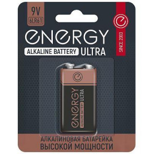 ENERGY Батарейка алкалиновая Ultra 6LR61/1B