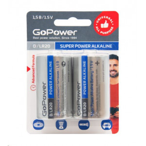 GOPOWER (00-00017862) LR20 D BL2 ALKALINE 1.5V