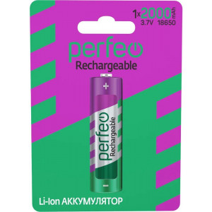 PERFEO (PF_C3317) аккумулятор LI-ION 18650 2000MAH/1BL 3.7V