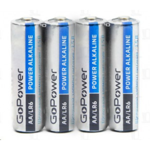 GOPOWER (00-00017748) LR6 AA BOX20 SHRINK 4 ALKALINE 1.5V