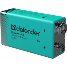 DEFENDER (56261) 6LR61-1BL 9V, блистер, 1 шт., PowerPulse