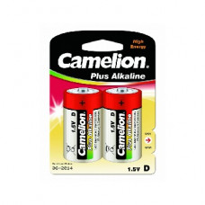 CAMELION (1654) LR20 Plus Alkaline BL-2 (LR20-BP2, батарейка,1.5В)