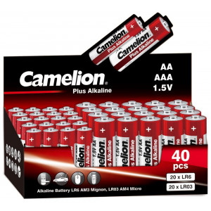 CAMELION (14981) Plus Alkaline COMBO40 20LR6 + 20LR03-CB