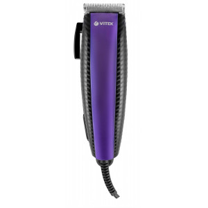 VITEK VT-1357 черный/фиолетовый (насадок в компл:4шт)