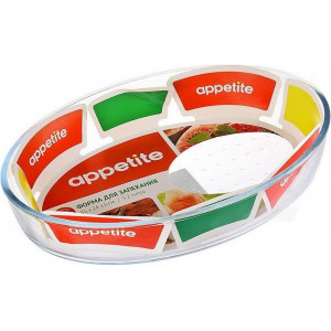 APPETITE PL10 стекл овал 35x24x6см/3,2л