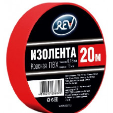 REV 28682 0 Изолента ПВХ 0,13*15мм Красная 20м