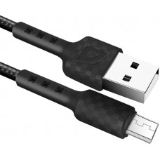 DEFENDER (87115BLA) USB кабель F181 Micro 1м, 2.4А, нейлон