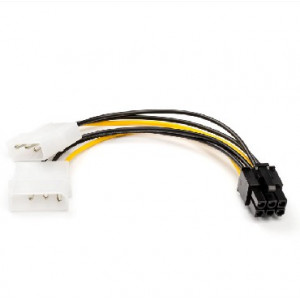 ATCOM (АТ6185) 6 PIN - to 2 molex (video power)