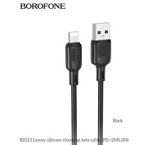 BOROFONE (6941991115530) BX113i 3m USB 2.4A для Lightning - 3м , черный