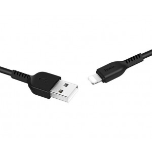 HOCO (6957531068808) X20 Дата-кабель USB - Lightning 1М 2.0A круглый черный