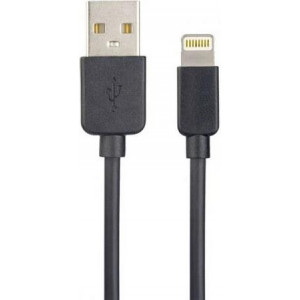 PERFEO (I4321) USB A вилка - Lightning вилка, 2A, черный, длина 2 м., TWO