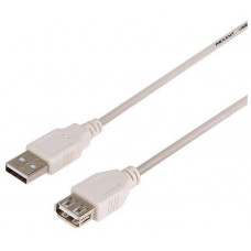 REXANT (18-1116) Кабель USB (шт. USB A ? гн. USB A) 3 метра, серый REXANT