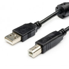 ATCOM (АТ5474) кабель USB 2.0 AM/BM - 1,5 м (для переферии 1 FERITE)) (10)