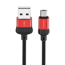 BOROFONE (6931474705976) BX28 USB-microUSB 2.4A 1.0m красный/черный