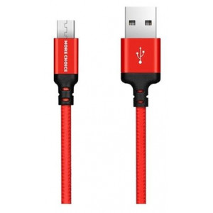 More choice K12m Дата-кабель USB 2.1A для micro USB - 1м Red Black