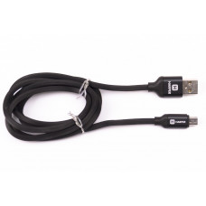 HARPER SCH-330 BLACK (MICRO-USB, 1м, оплетка силикон)
