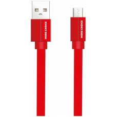 More choice (4627151194509) K20m Дата-кабель USB 2.1A для micro плоский USB - 1м Red