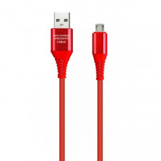 SMARTBUY (iK-12ERGbox red) Micro кабель в TPE оплет. Flow3D, 1м - красный