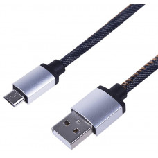 REXANT (18-4242) USB кабель microUSB, шнур в джинсовой оплетке REXANT