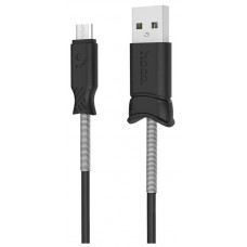 HOCO (6957531077015) X24 USB (m) - microUSB (m) 1.2m - черный