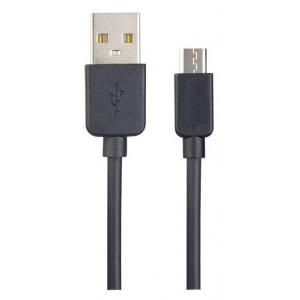 PERFEO (U4006) USB A вилка - Micro USB вилка, 2.4A, черный, длина 1 м., Micro ONE