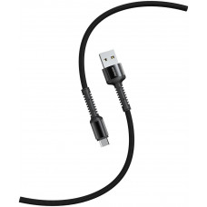 SMARTBUY (iK-12-S26b) S26 MicroUSB черный.,3 А,QC,нейл.,1м