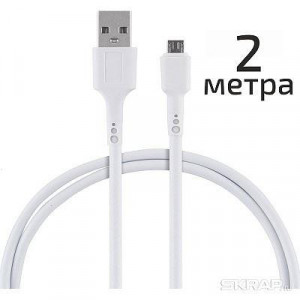 ENERGY Кабель ET-31-2 USB/MicroUSB, цвет - белый