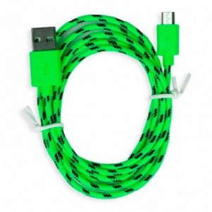 SMARTBUY IK-12N GREEN USB - MICRO USB нейлон 1.м зеленый