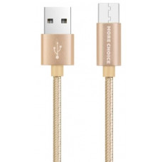 More choice K11m Дата-кабель USB 2.0A для micro USB- 1м Gold