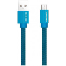 More choice (4627151194523) K20m Дата-кабель USB 2.1A для micro плоский USB - 1м Blue