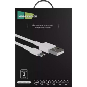 MORE CHOICE (4610196408199) K19m USB 2.0A для micro USB - 2м White