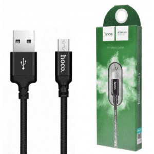 HOCO (6957531062844) X14 USB (m)-microUSB (m) 1.0м - черный