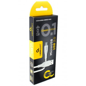 GEMBIRD/Cablexpert (17909) CCB-mUSB2-AMBMO1-CLASSIC 0.1 - 1,0 м - белый