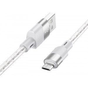 HOCO (6942007602259) X99m 2.4A USB-microUSB 1 m серый