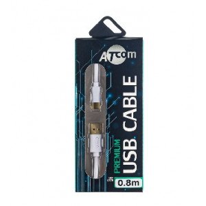 ATCOM (АТ2774) Кабель Type-C  USB 0.8 m, блистер