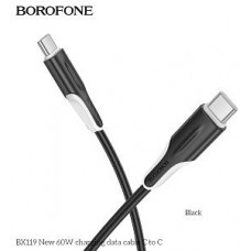 BOROFONE (6941991122019) BX119aa USB 3.0A PD 60W для Type-C Type-C 1м , черный