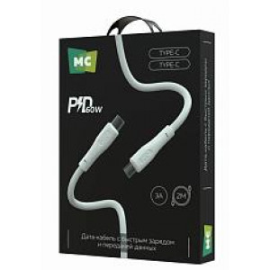 MORE CHOICE (4620202553058) K60aa 2м USB 3.0A PD 60W для Type-C Type-C 2м , белый