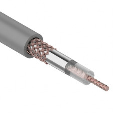 REXANT (01-2002) Кабель коаксиальный RG-58 A/U, CU/AL/CU, 64%, 50 ОМ, бухта 100М серый