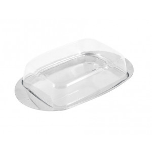 MALLONY Масленка из нерж стали с пластик крышкой серия OLIATORE, р-р 18*11*4 см (003879)
