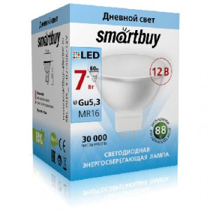 SMARTBUY (SBL-GU5_3-07-40K-12V) GU5.3/12V-07W/4000 (10)