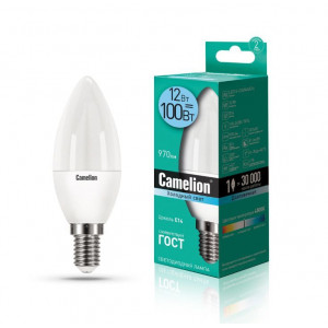 CAMELION LED12-C35/845/E14 (Эл.лампа светодиодная 12Вт 220В)